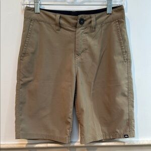 Boys Quiksilver Tan Chino Shorts Classic Cotton Twill